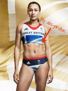 Jessica Ennis's abs, abspiration, London 2012, Olympic Games